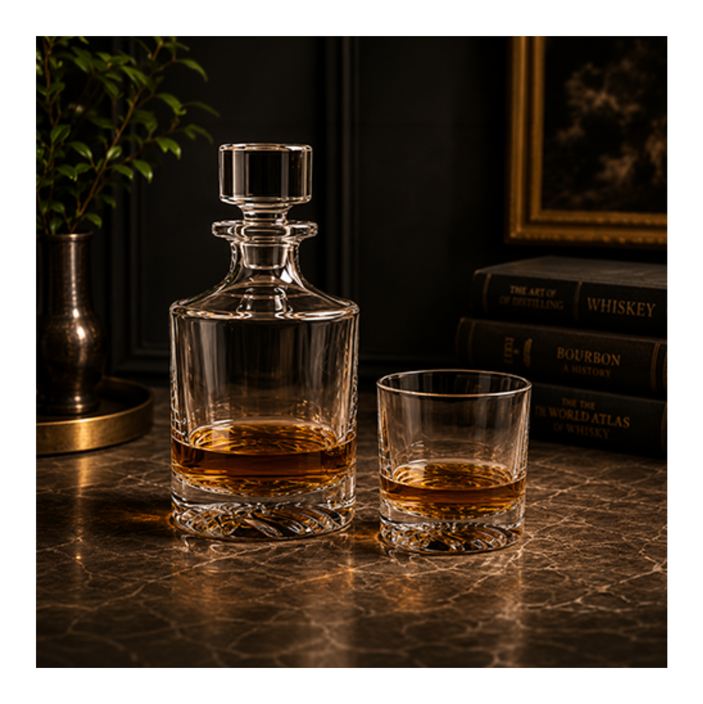 Polar Camel 5-Piece Glass Decanter Set